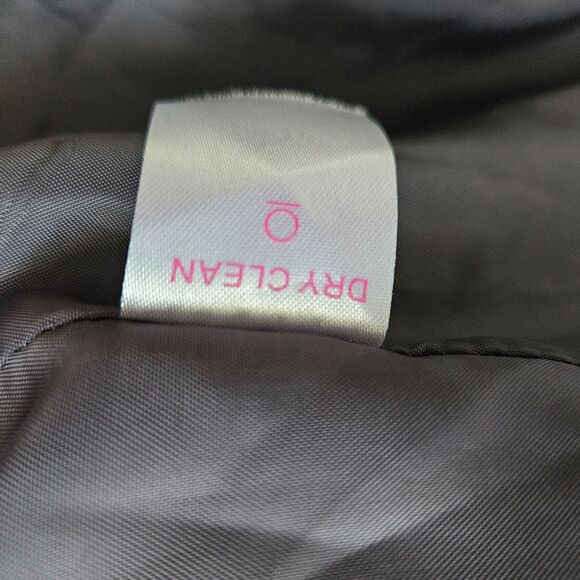 WOMAN WITHIN 30W 4X Gray Black Plaid Wool Pea Coat Cream Brown Plaid $179 - Picture 8 of 11